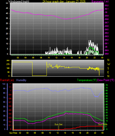 24 Hour Graph for Day 21