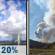 Monday: Slight Chance Showers And Thunderstorms then Areas Of Smoke