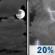 Thursday Night: Mostly Cloudy then Slight Chance Showers And Thunderstorms